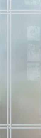 Door Glass Insert with sandblast Frosted Glass Design Art Glass Featuring Sandblast Etched Glass by Sans Soucie