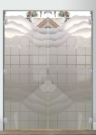 Interior Glass Door with sandblast Frosted Glass Design Art Glass Featuring Sandblast Etched Glass by Sans Soucie