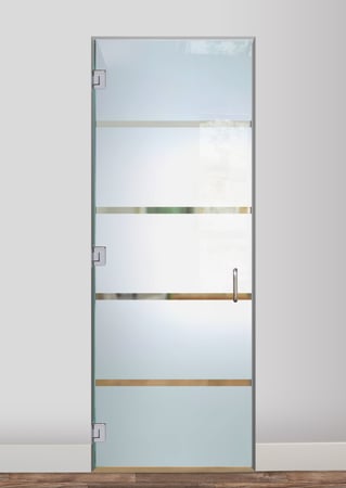 Interior Glass Door with Frosted Glass Geometric Grand Design by Sans Soucie