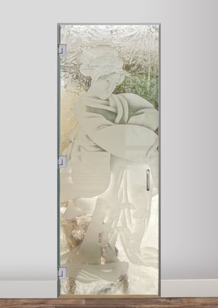 Interior Glass Door with sandblast Frosted Glass Design Art Glass Featuring Sandblast Etched Glass by Sans Soucie