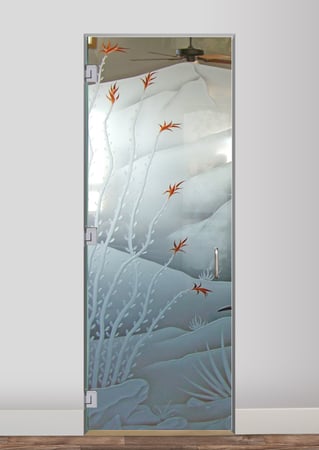 Interior Glass Door with sandblast Frosted Glass Design Art Glass Featuring Sandblast Etched Glass by Sans Soucie