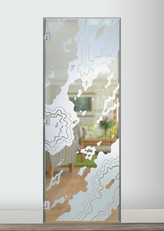Interior Glass Door with sandblast Frosted Glass Design Art Glass Featuring Sandblast Etched Glass by Sans Soucie