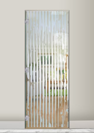 Interior Glass Door with sandblast Frosted Glass Design Art Glass Featuring Sandblast Etched Glass by Sans Soucie