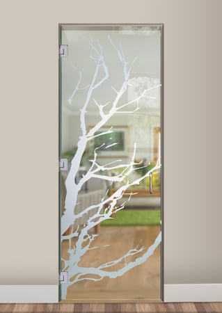 Interior Glass Door with sandblast Frosted Glass Design Art Glass Featuring Sandblast Etched Glass by Sans Soucie