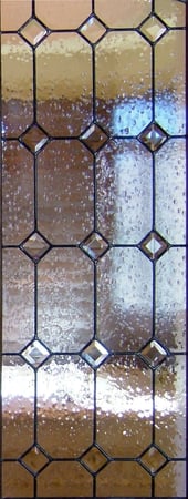 Door Glass Insert with a sandblast Frosted Glass Traditional Design Custom-Designed Decorative Etched Glass