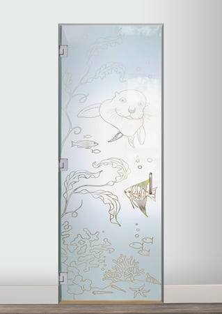 Interior Glass Door with sandblast Frosted Glass Design Art Glass Featuring Sandblast Etched Glass by Sans Soucie