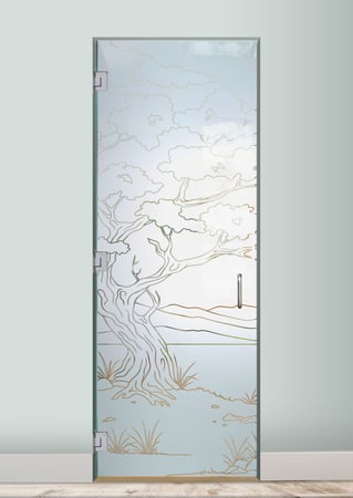 Interior Glass Door with sandblast Frosted Glass Design Art Glass Featuring Sandblast Etched Glass by Sans Soucie