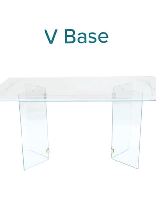 Table Base with sandblast Frosted Glass Design Art Glass Featuring Sandblast Etched Glass by Sans Soucie