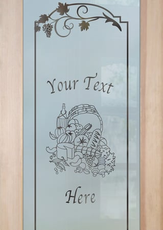 Pantry Door with sandblast Frosted Glass Design Art Glass Featuring Sandblast Etched Glass by Sans Soucie