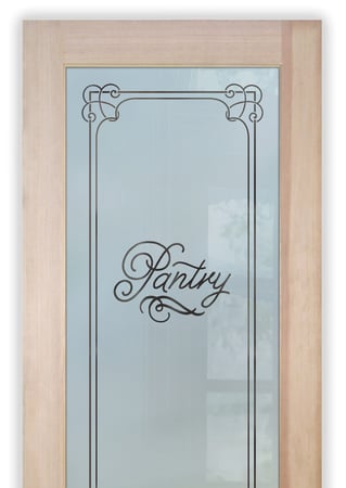 Pantry Door with Frosted Glass Traditional Enna Melany Design by Sans Soucie