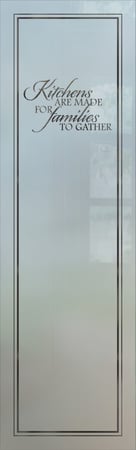 Pantry Insert with sandblast Frosted Glass Design Art Glass Featuring Sandblast Etched Glass by Sans Soucie