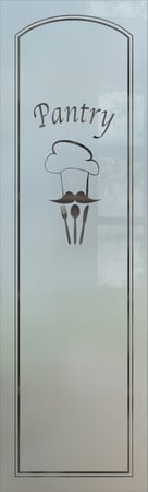 Pantry Insert with sandblast Frosted Glass Design Art Glass Featuring Sandblast Etched Glass by Sans Soucie