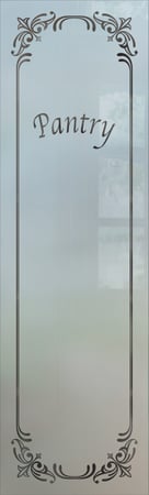 Pantry Insert with Frosted Glass Traditional Lenora Design by Sans Soucie