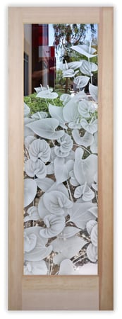 Front Door with sandblast Frosted Glass Design Art Glass Featuring Sandblast Etched Glass by Sans Soucie