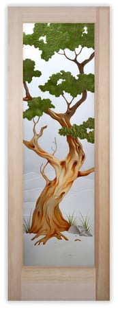 Interior Door with sandblast Frosted Glass Design Art Glass Featuring Sandblast Etched Glass by Sans Soucie