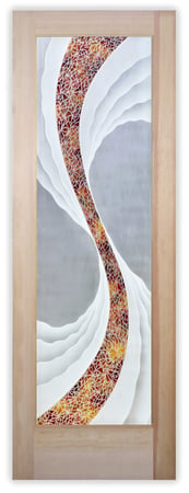 Pantry Door with sandblast Frosted Glass Design Art Glass Featuring Sandblast Etched Glass by Sans Soucie