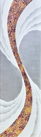 Door Glass Insert with sandblast Frosted Glass Design Art Glass Featuring Sandblast Etched Glass by Sans Soucie
