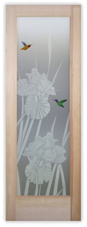 Pantry Door with sandblast Frosted Glass Design Art Glass Featuring Sandblast Etched Glass by Sans Soucie