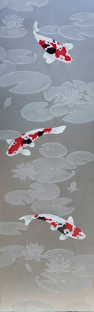 Door Glass Insert with sandblast Frosted Glass Design Art Glass Featuring Sandblast Etched Glass by Sans Soucie