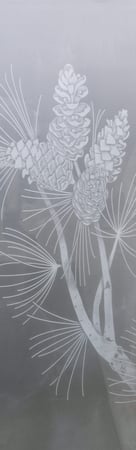 Door Glass Insert with sandblast Frosted Glass Design Art Glass Featuring Sandblast Etched Glass by Sans Soucie
