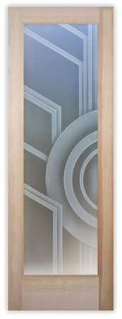 Pantry Door with sandblast Frosted Glass Design Art Glass Featuring Sandblast Etched Glass by Sans Soucie