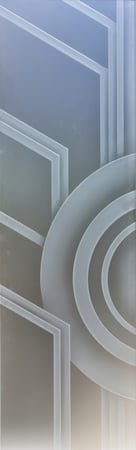 Door Glass Insert with sandblast Frosted Glass Design Art Glass Featuring Sandblast Etched Glass by Sans Soucie