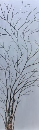 Door Glass Insert with sandblast Frosted Glass Design Art Glass Featuring Sandblast Etched Glass by Sans Soucie