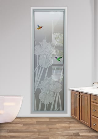 Window with sandblast Frosted Glass Design Art Glass Featuring Sandblast Etched Glass by Sans Soucie