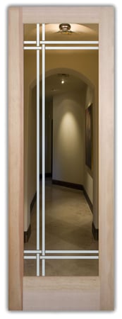 Front Door with sandblast Frosted Glass Design Art Glass Featuring Sandblast Etched Glass by Sans Soucie