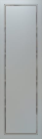 Pantry Insert with Frosted Glass Borders 2 Pinstripe Border Design by Sans Soucie