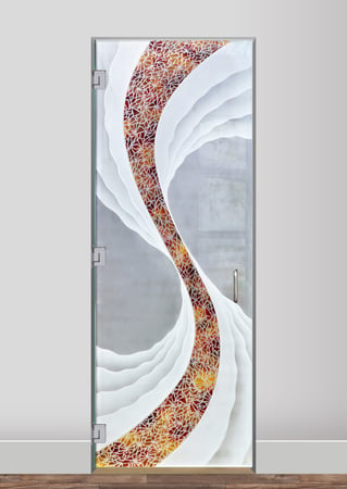 Interior Glass Door with sandblast Frosted Glass Design Art Glass Featuring Sandblast Etched Glass by Sans Soucie