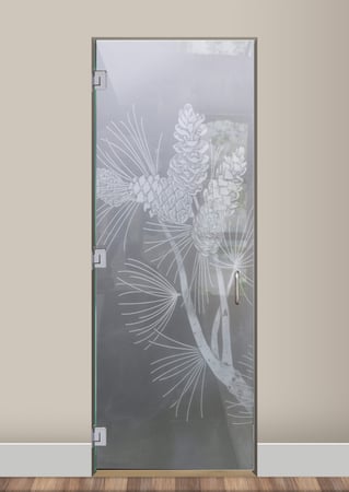 Interior Glass Door with sandblast Frosted Glass Design Art Glass Featuring Sandblast Etched Glass by Sans Soucie