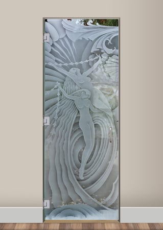 Interior Glass Door with sandblast Frosted Glass Design Art Glass Featuring Sandblast Etched Glass by Sans Soucie