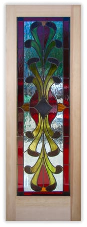 Front Door with sandblast Frosted Glass Design Art Glass Featuring Sandblast Etched Glass by Sans Soucie