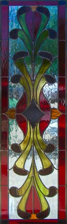 Door Glass Insert with sandblast Frosted Glass Design Art Glass Featuring Sandblast Etched Glass by Sans Soucie