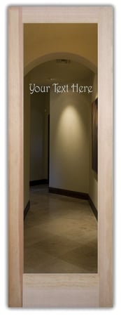 Bathroom Door with sandblast Frosted Glass Design Art Glass Featuring Sandblast Etched Glass by Sans Soucie