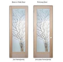 slab prehung interior glass doors