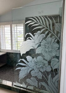Fixed Glass Shower Panel Ideas for a Clean, Modern Bathroom - Sans Soucie Art Glass