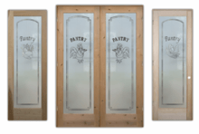 farmhouse style pantry doors by sans soucie art glass
