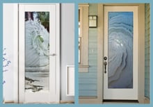 frosted glass doors coastal decor style san soucie art glass blog featured image