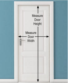 DOOR SIZE GUIDE HOW TO MEASURE EXISTING DOOR IMAGE