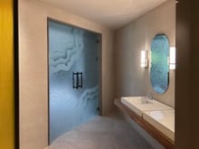 Carved Glass Shower Doors: A Luxury Design Option - Sans Soucie Art Glass