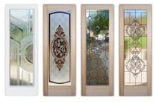 Wood Front Door with Glass Panel Ideas for Every Home Style - Sans Soucie Art Glass