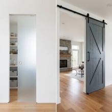Pocket door vs sliding barn door feature image