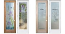 Pantry Doors with Gluechip Glass vs. Frosted Glass