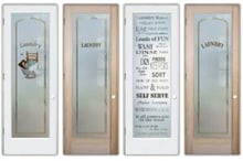 Functional laundry room glass doors sans soucie art glass
