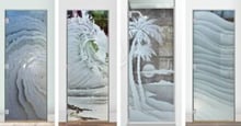 Shower doors for corner showers