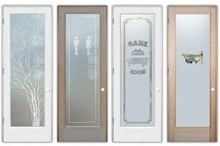 modern door ideas for bathroom
