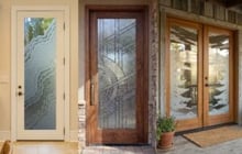 glass doors, decorative glass doors from Sans Soucie Art Glass
