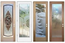 statement-piece frosted glass front door designs_Sans Soucie Art Glass